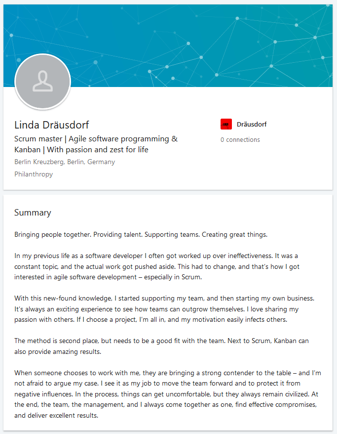 The perfect LinkedIn summary Tips & examples IONOS