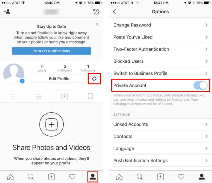 How To Make My Account On Instagram Private