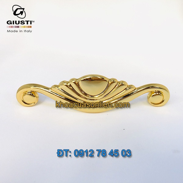 Báo giá Tay nắm tủ tân cổ điển mạ vàng 24K Placcato Oro của hãng Giusti - Italy