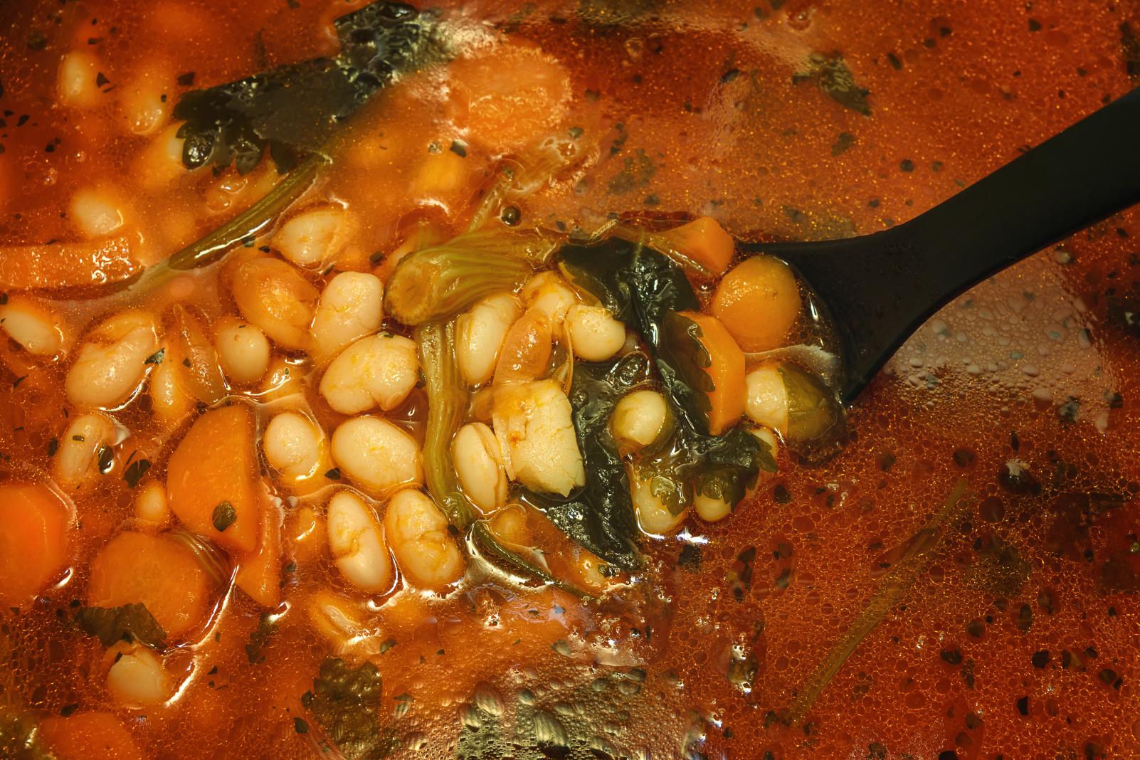 cooked beans greek vegan food