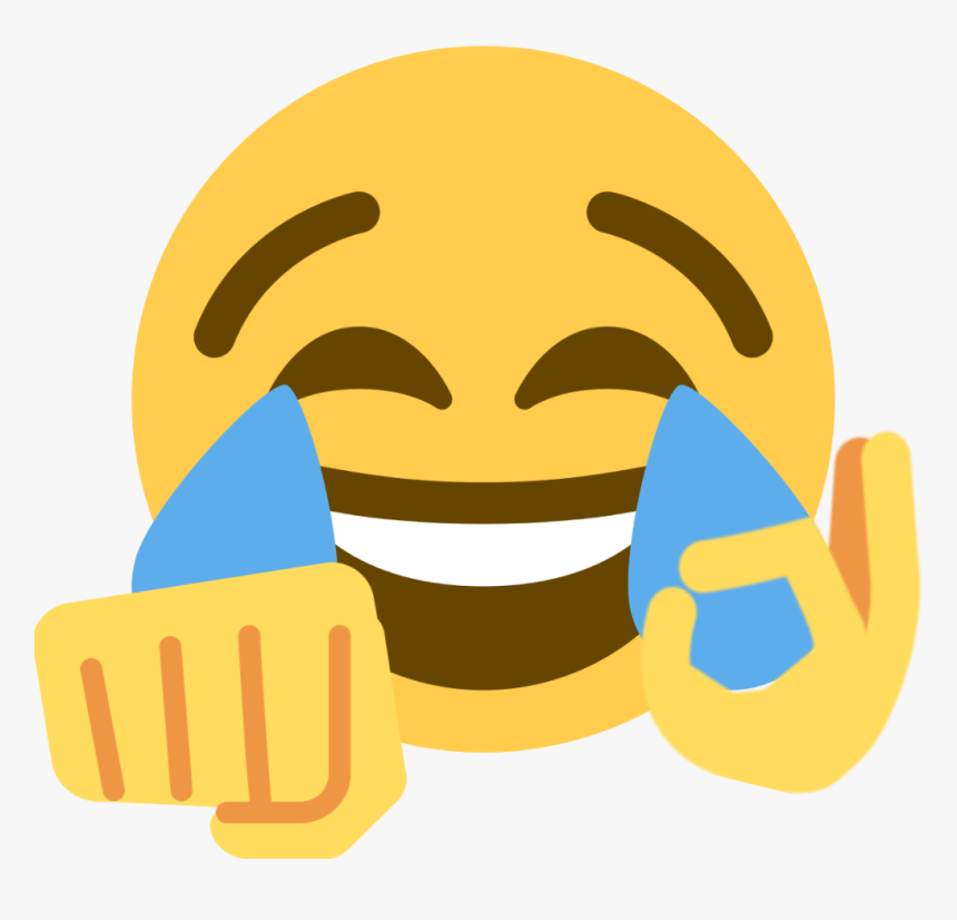 Crying Laughing Hand Over Face Emoji Meme All Red Mania