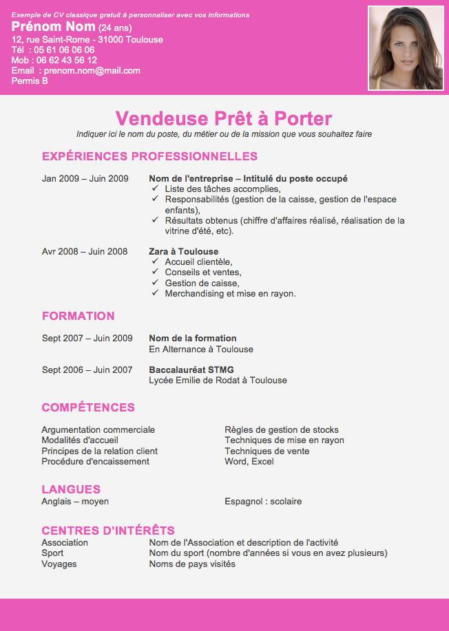 Exemple de mail pour envoyer cv laboitecv.fr
