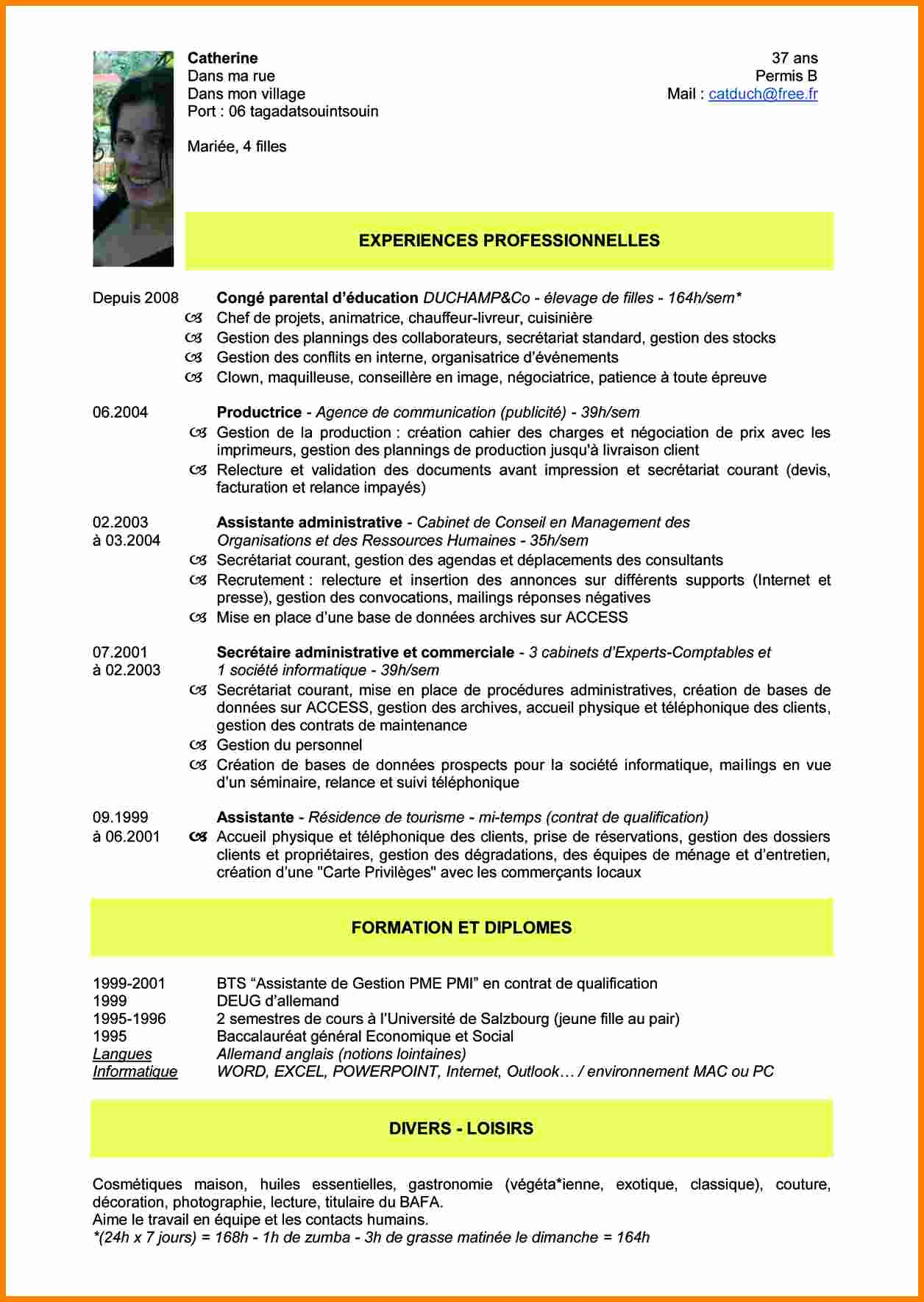 Exemple de cv auxiliaire de vie scolaire laboitecv.fr