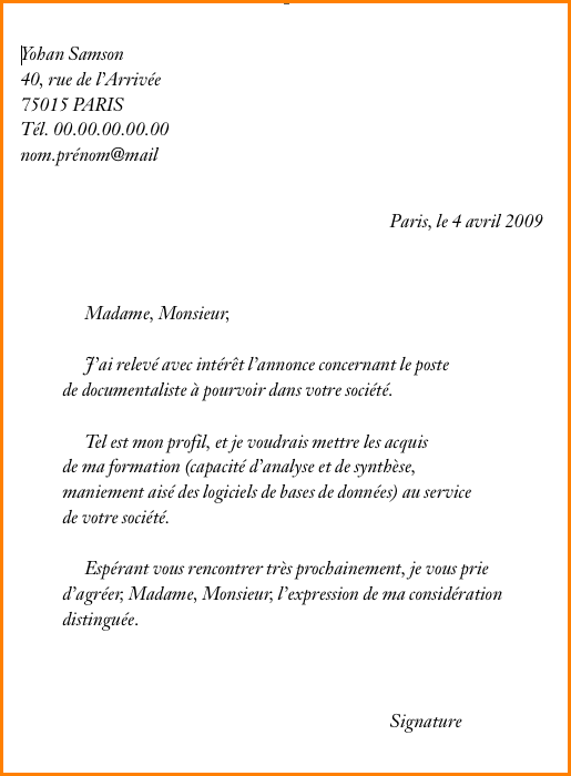 Lettre de motivation recherche de travail laboitecv.fr