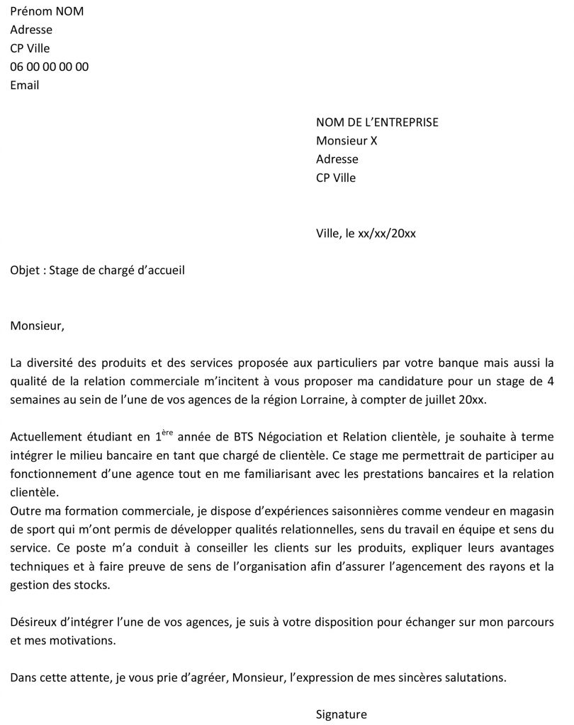 Lettre de motivation reorientation professionnelle