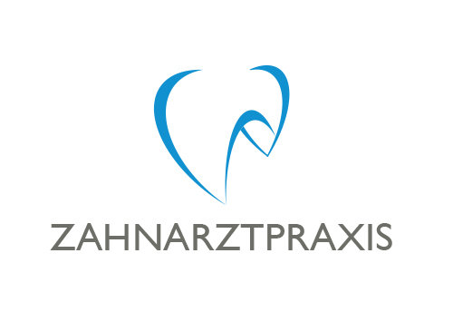 Logo Zahnarzt, Zahn, Quadrat logomarket