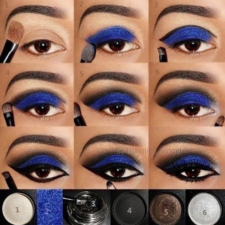 Step By Step Blue Eye Makeup Pictures, Photos, and Images