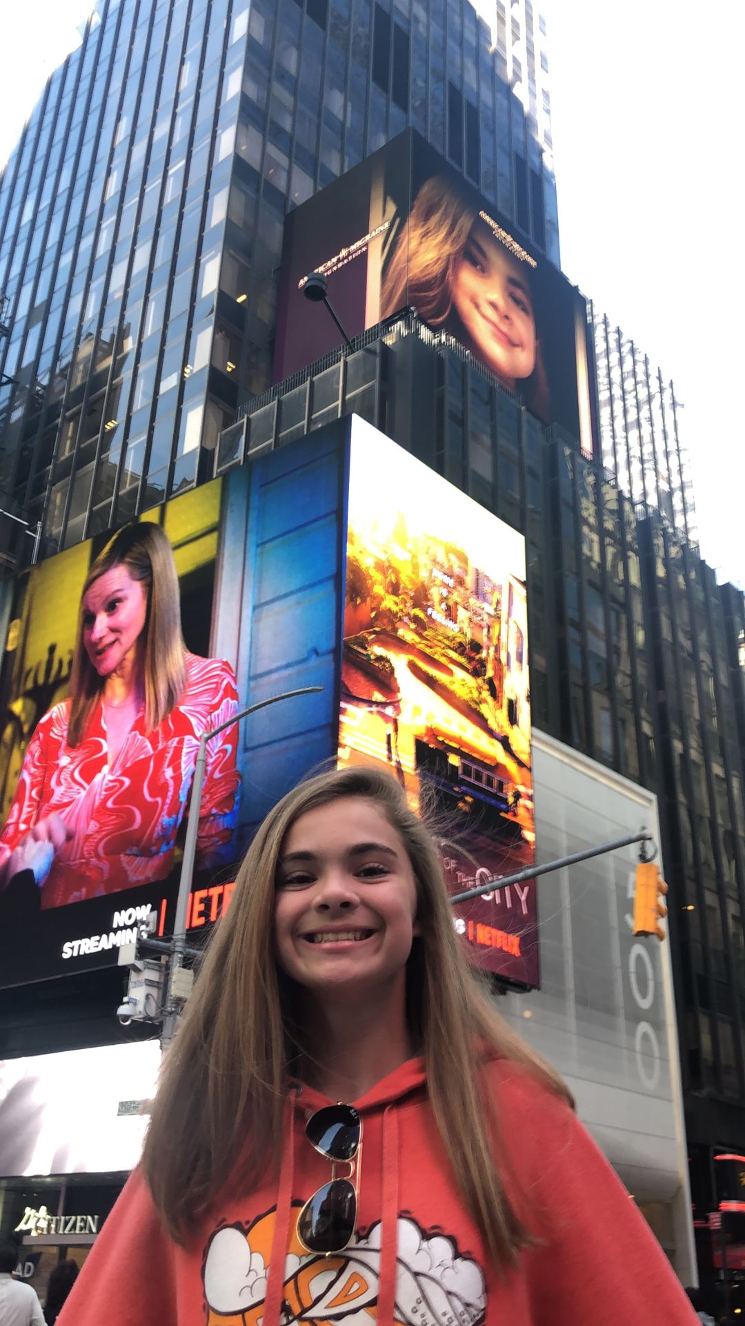Wayne girl appears on Times Square billboard migraine ad Mainline