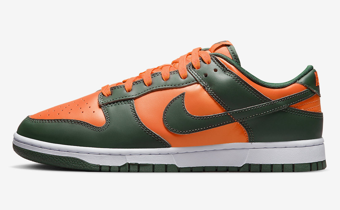 Nike Dunk Low Green Orange Miami DD1391300 Release Date