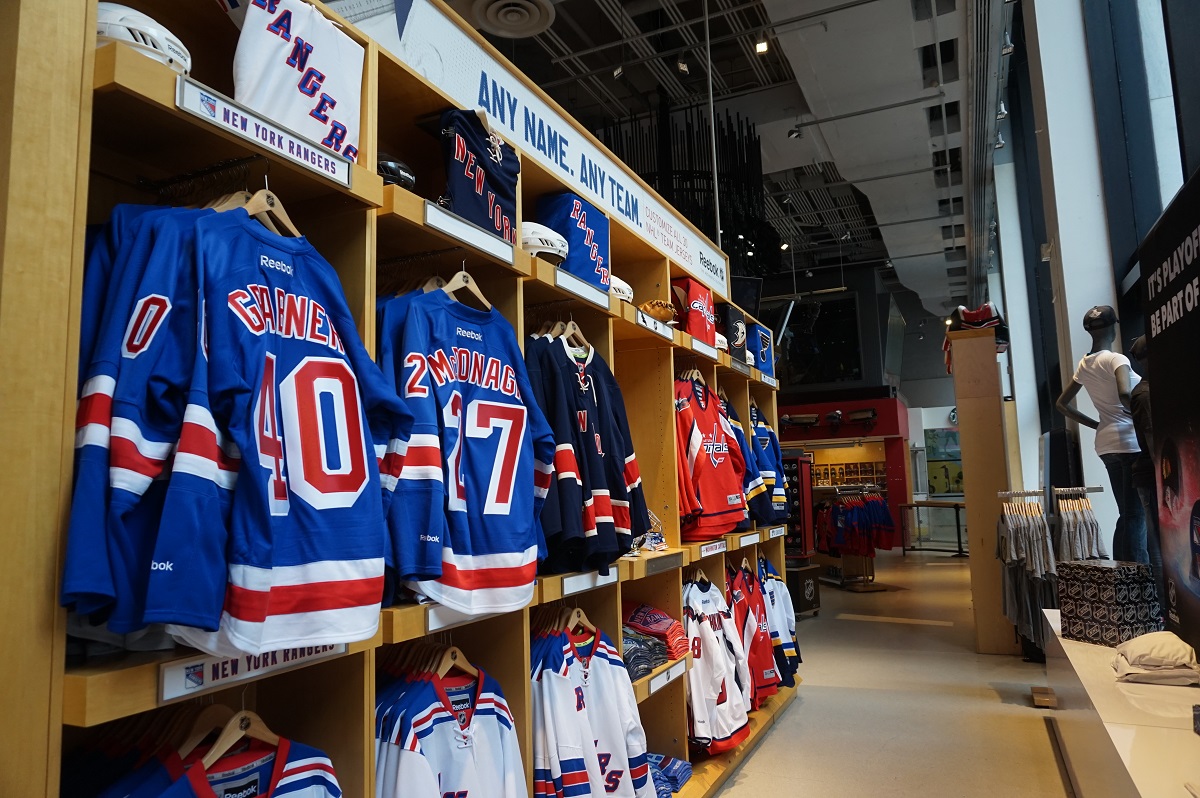 The NHL Store in New York City, for hockey fans