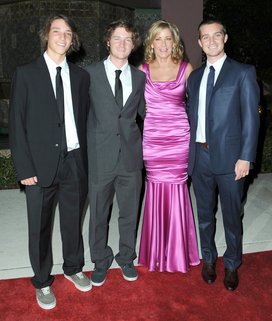 Chris Evert & Sons at Annual Boca Raton ProCeleb Tennis Gala New