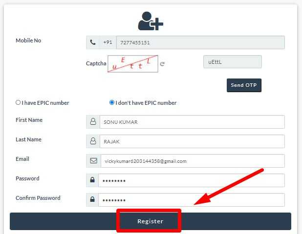 NVSP Registration Form