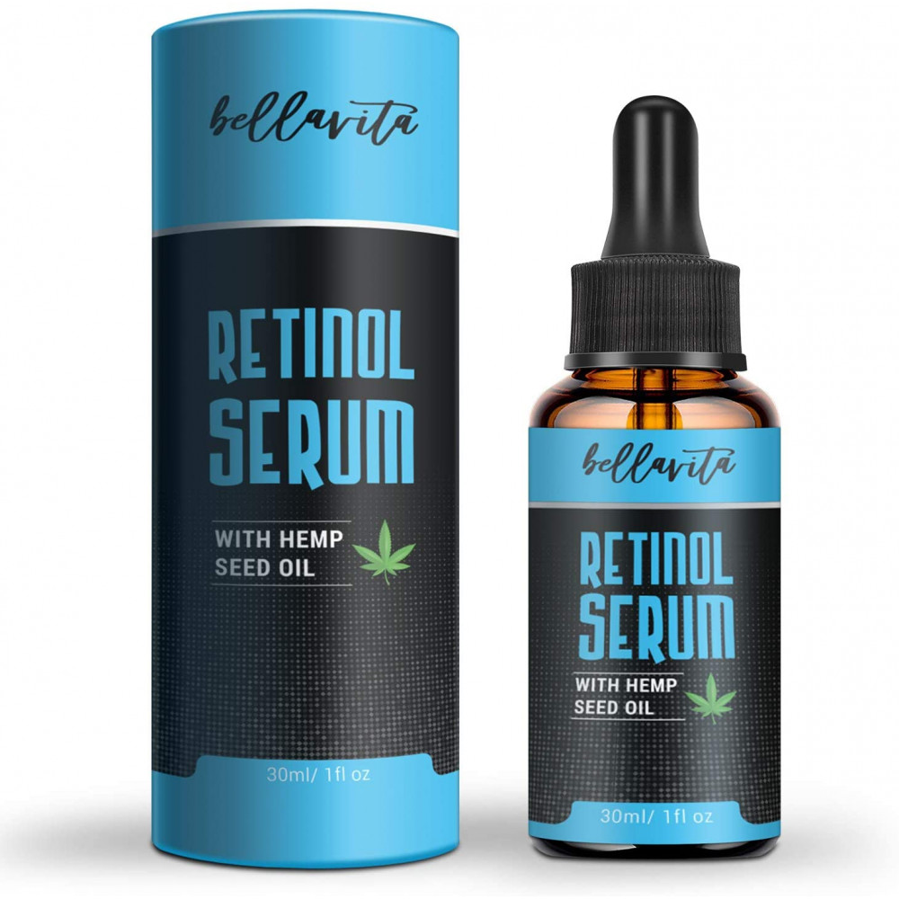 Buy Bellavita Hemp Retinol Serum with Hemp Seed Oil, Anti Aging, Anti