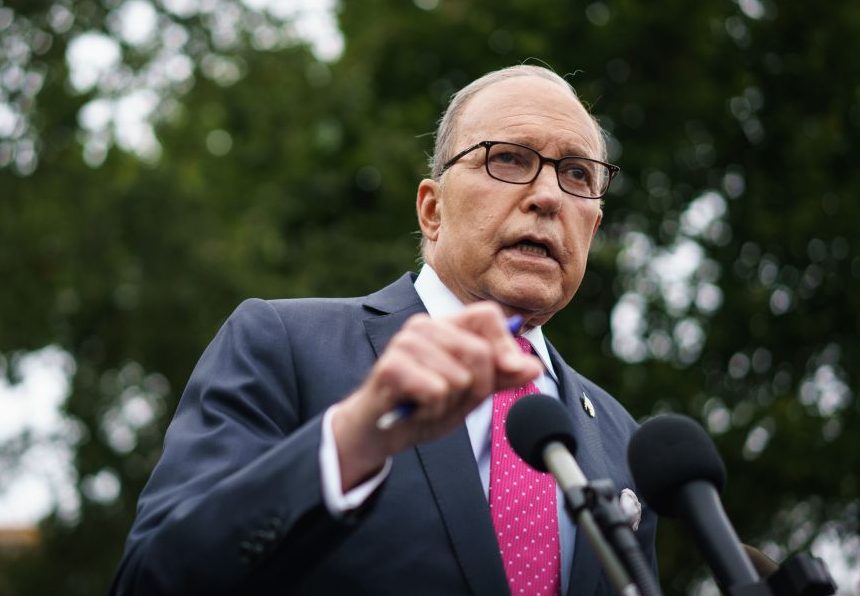 Kudlow Says 600 Unemployment Boost Unlikely to Be Extended