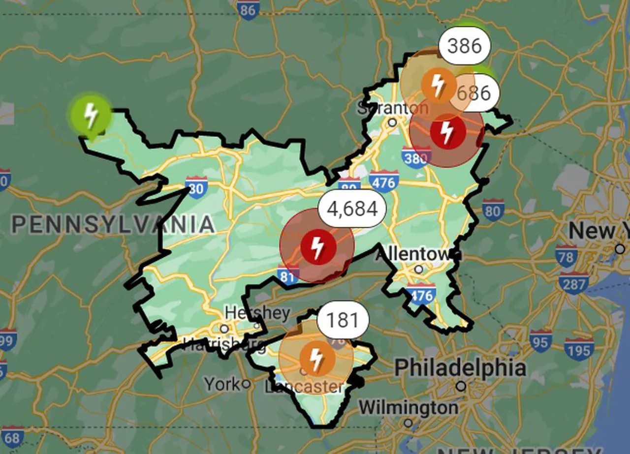 More than 5,000 remain without power in Pa.