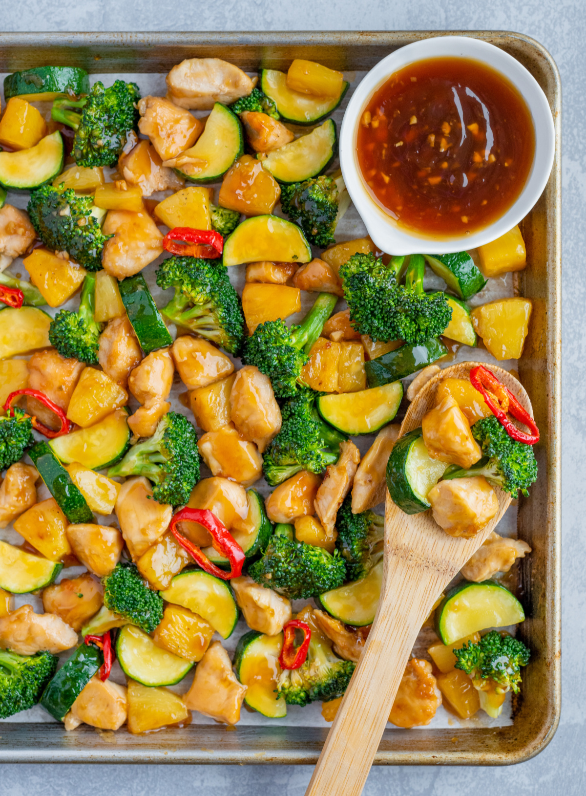 sheet pan chicken teriyaki
