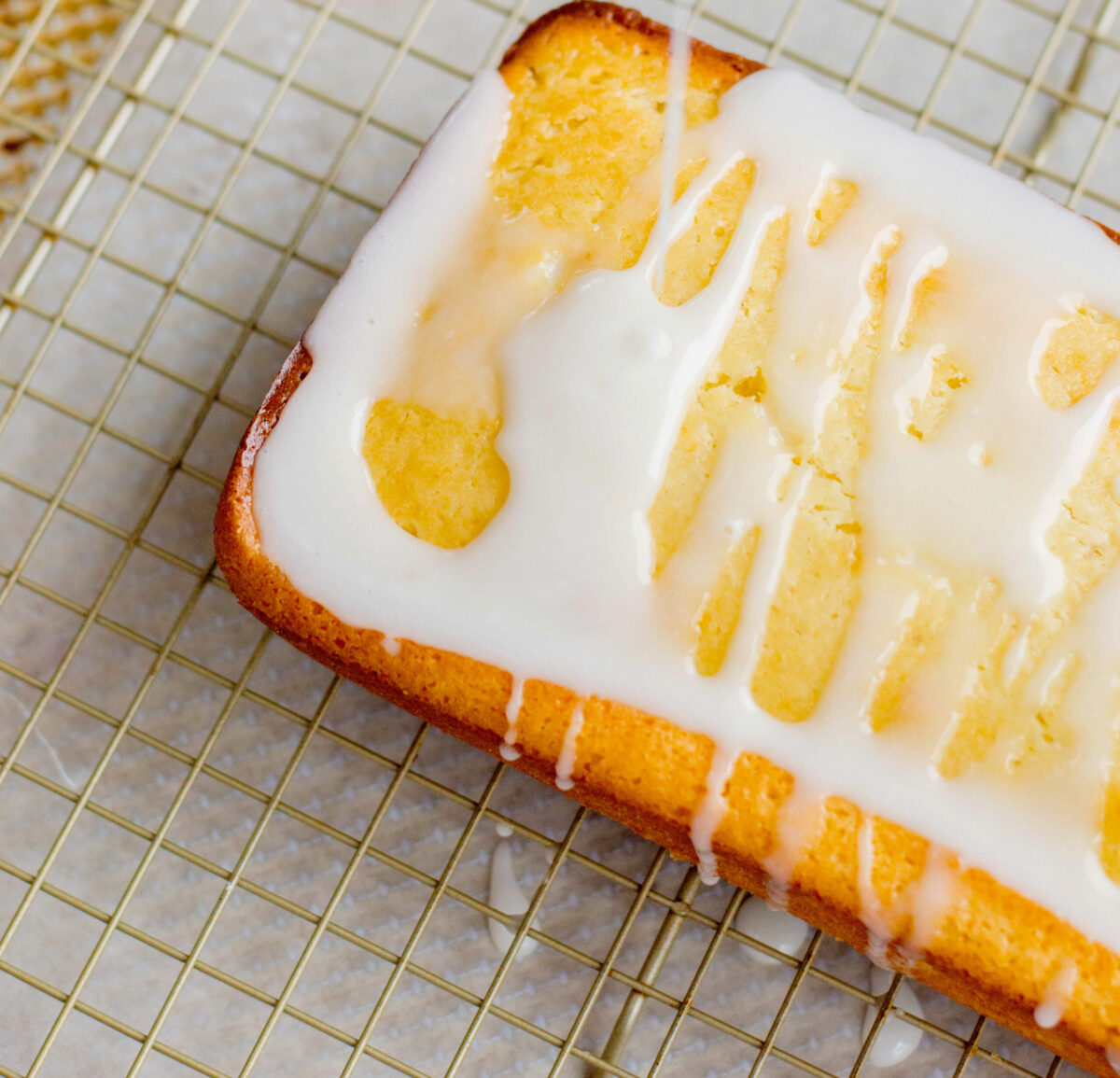 glazing lemon bread