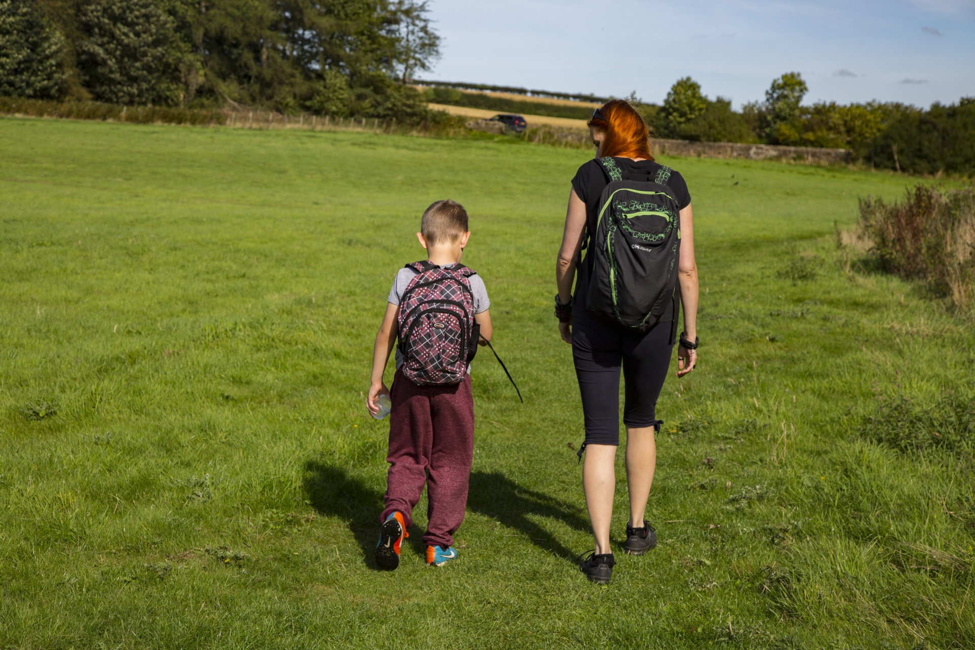 Mom And Son On The Way Free Stock Photo Public Domain Pictures