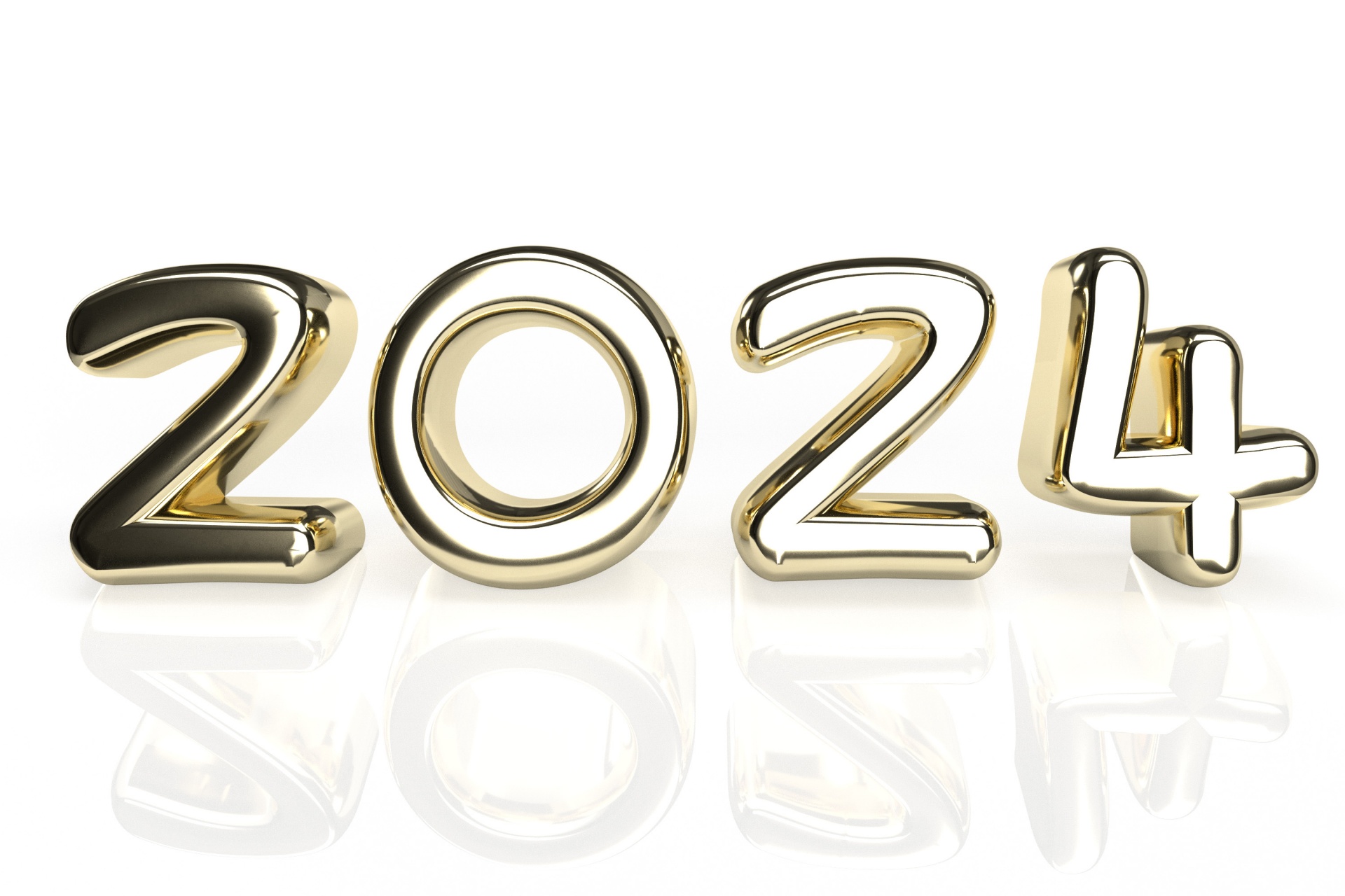 Numbers 2024 In 3D, Png Free Stock Photo Public Domain Pictures