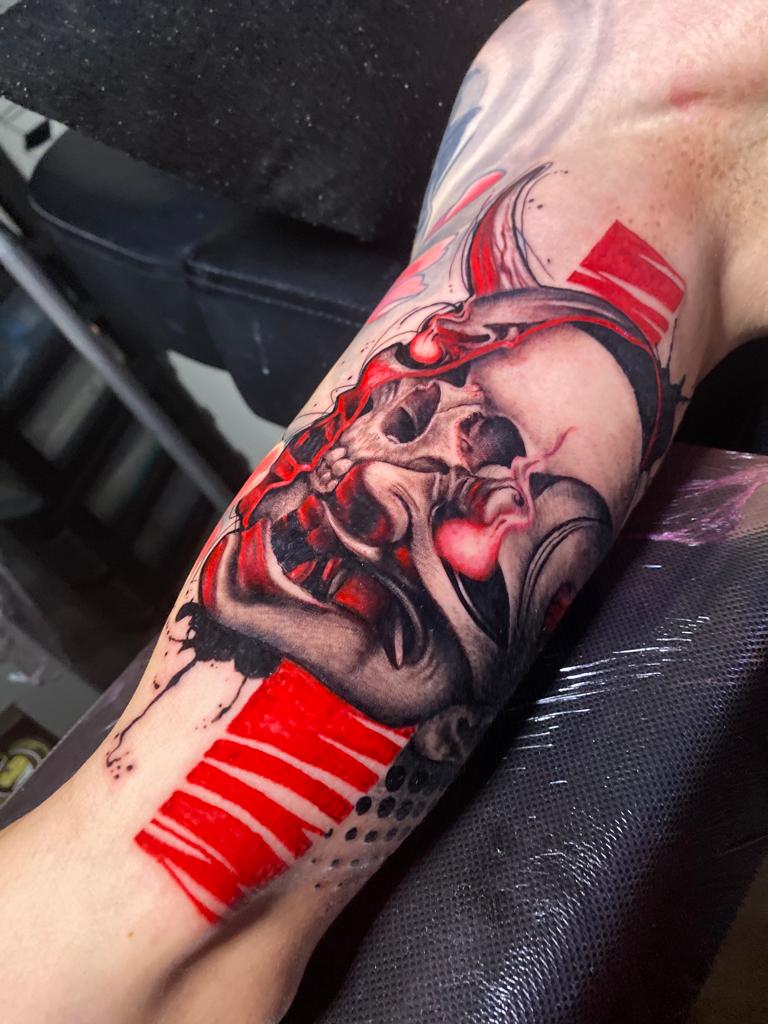 Andres Flu Red Rocket Tattoo