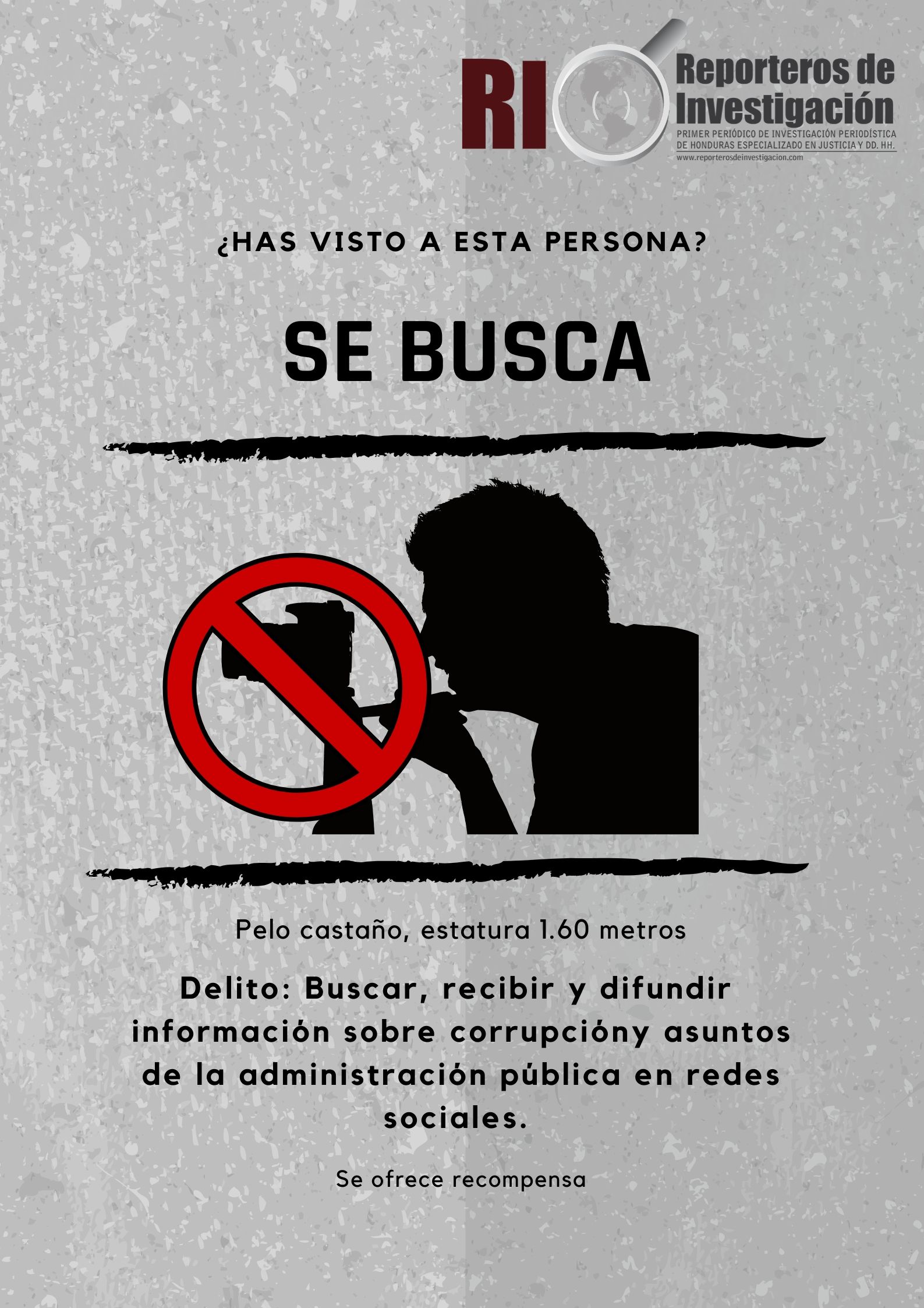 Se busca periodista para encarcelarlo