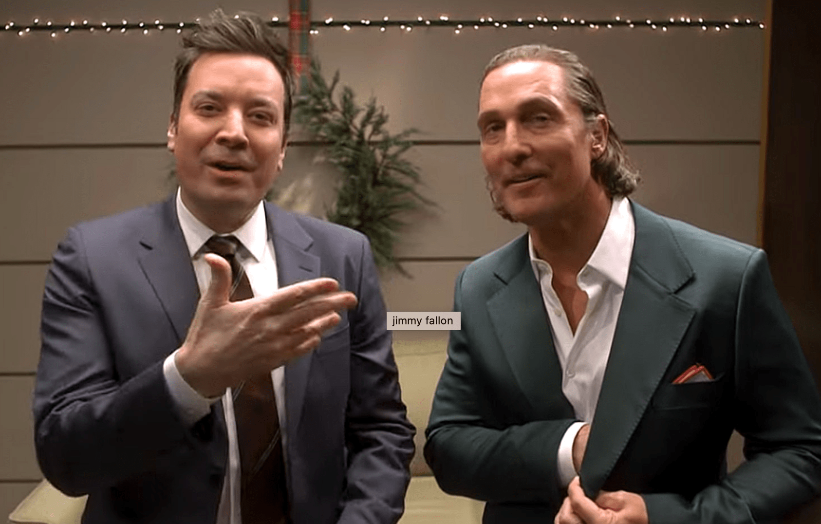 Watch Matthew McConaughey, Haim Sing About Christmas With Jimmy Fallon