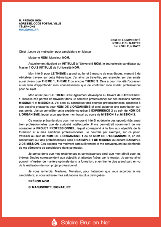 Exemple De Lettre De Motivation Pour Une Formation Novo