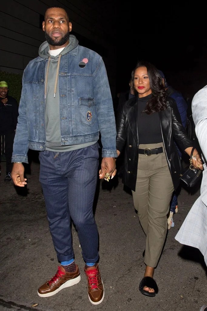*EXCLUSIVE* LeBron James and Savannah James arrive for P. Diddy's 49th