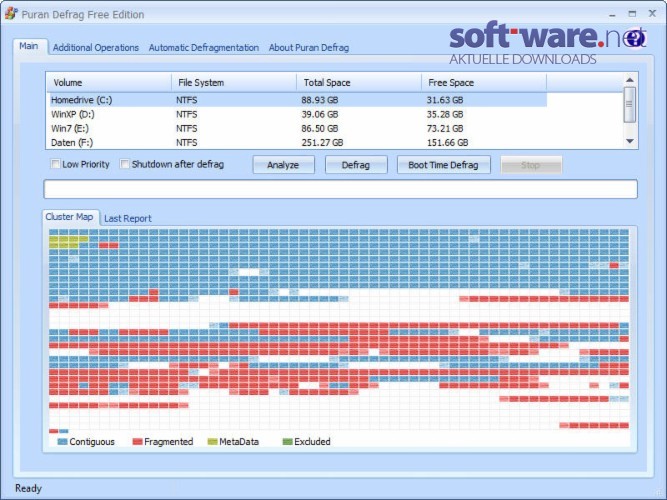 Puran Defrag Free 7.3 Download (Windows / Deutsch) bei