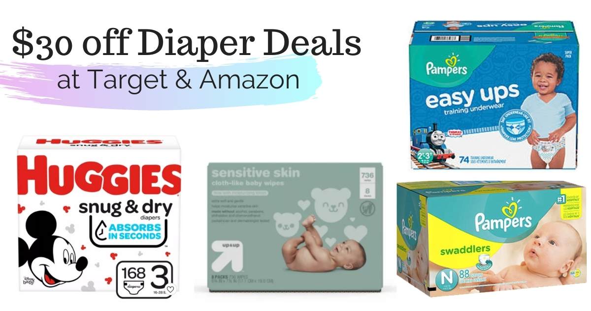 30 off 100+ in Diapers at Target & Amazon Southern Savers