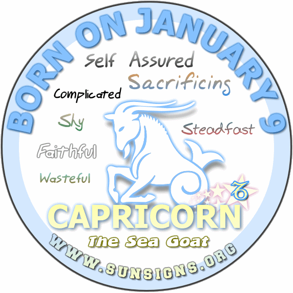 January 9 Zodiac Birthday Horoscope Personality
