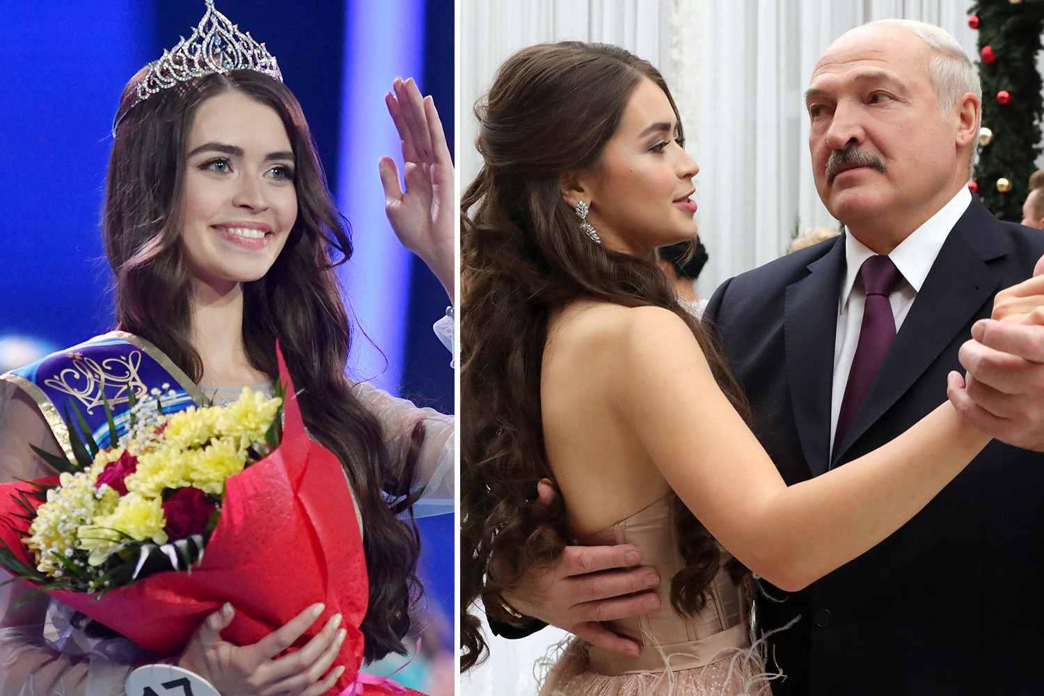 Belarus dictator’s beauty queen girlfriend who he helped prepare for