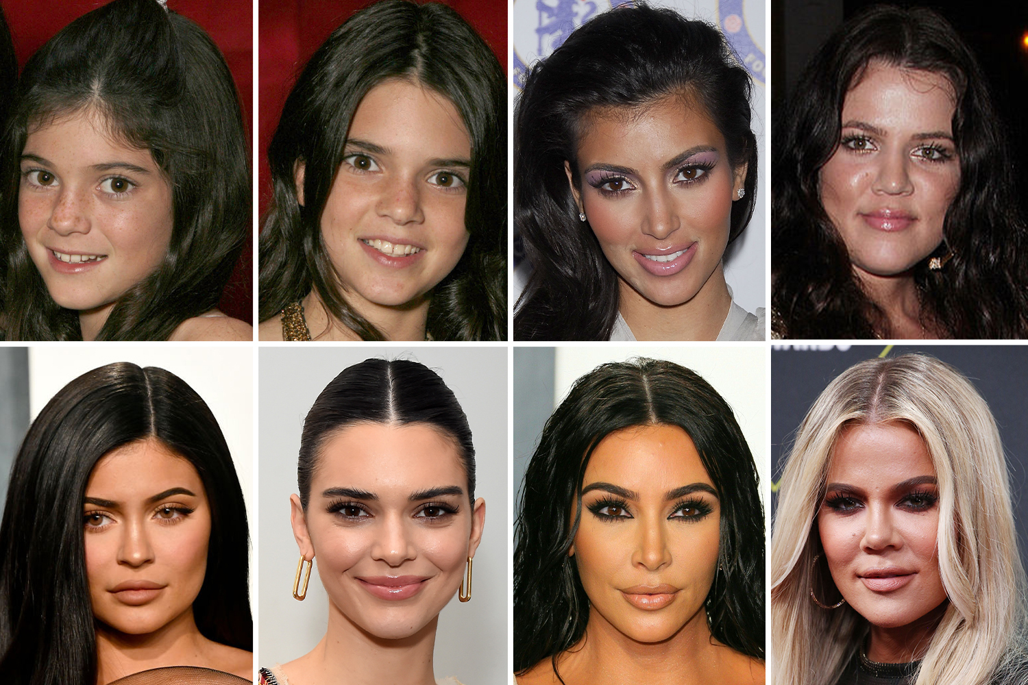 KardashianJenner's before and after how the KUWTK stars have changed through the years from
