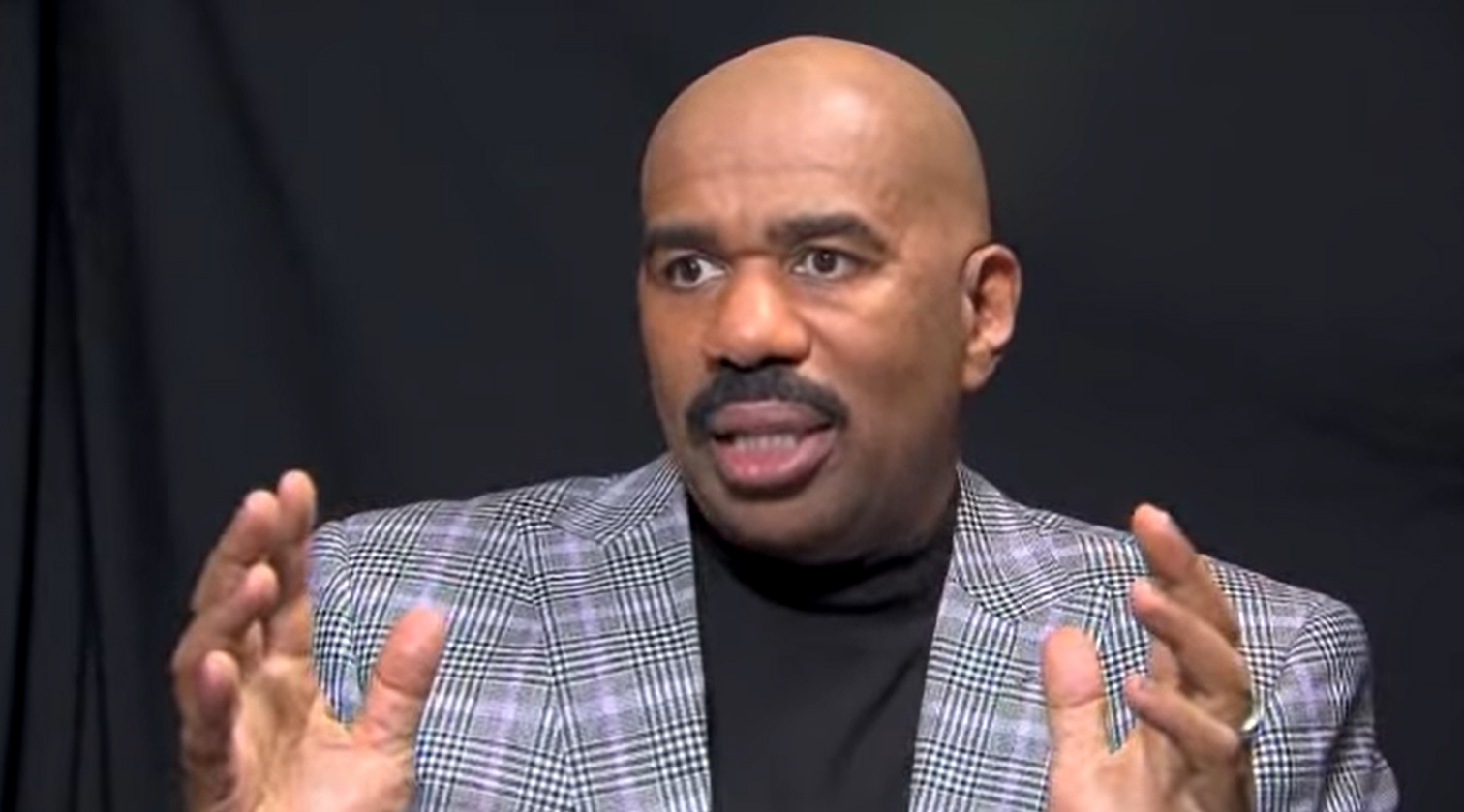 What did Steve Harvey say in a viral video trending on Twitter