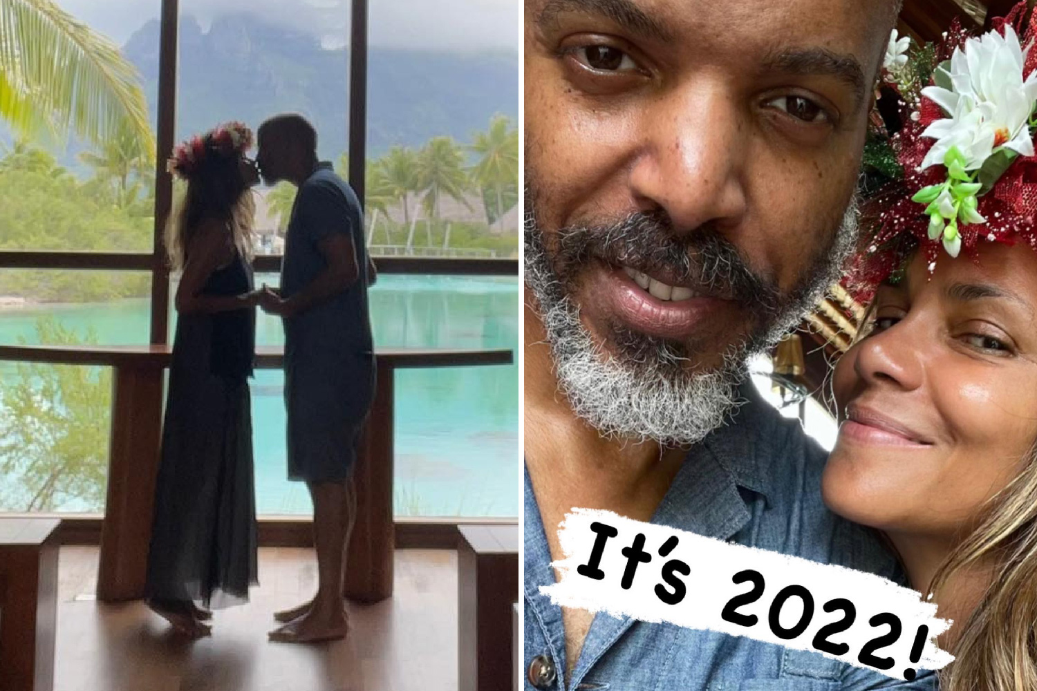 Halle Berry shares 'wedding photo' with boyfriend Van Hunt during