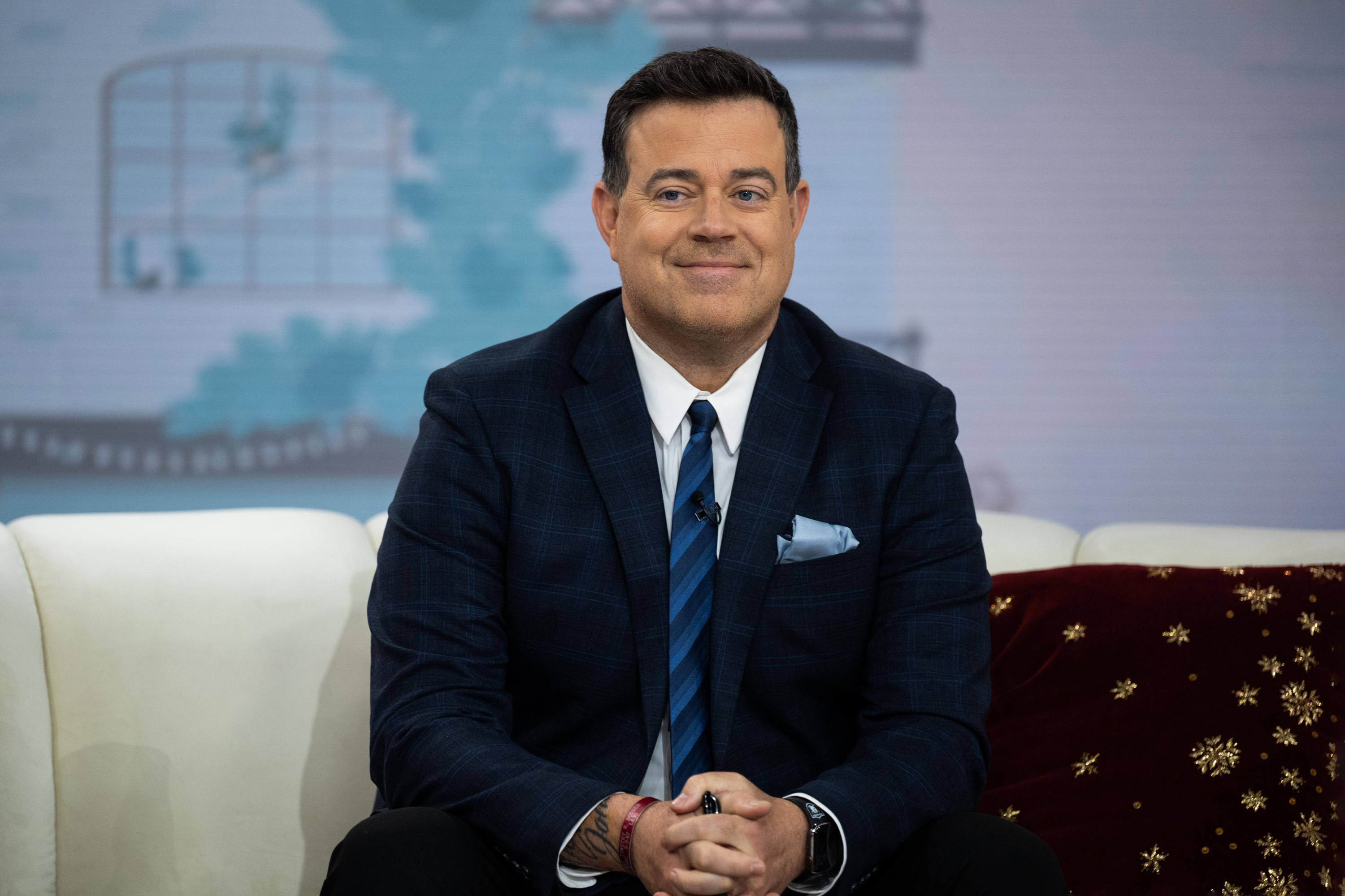 Today's Carson Daly is absent and replaced by favorite fillin host for