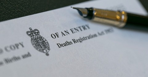 Register a death