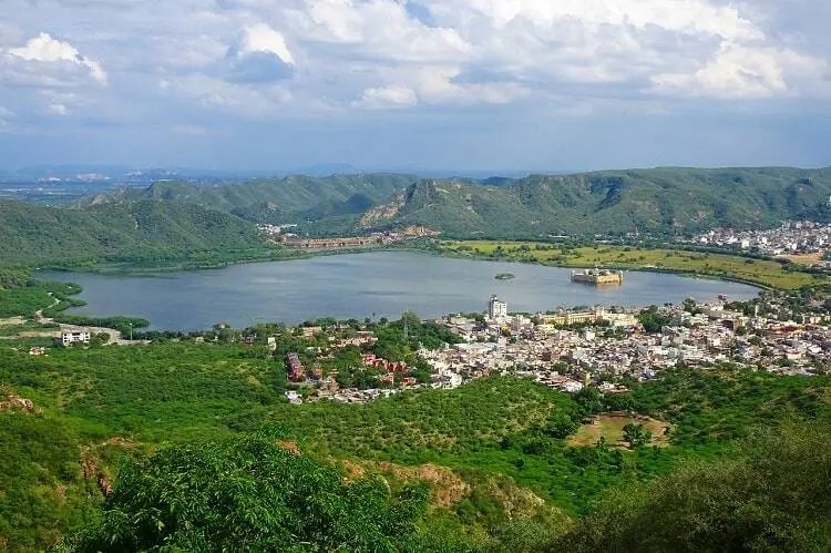 Lake Man Sagar Jalmahal Aravalli Hills Jaipur