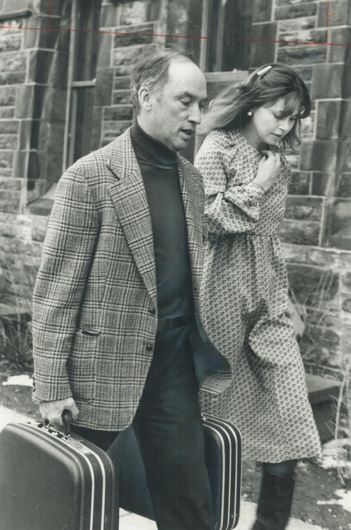 Canadian Liberal Leader Pierre Trudeau with his press secretary Suzanne