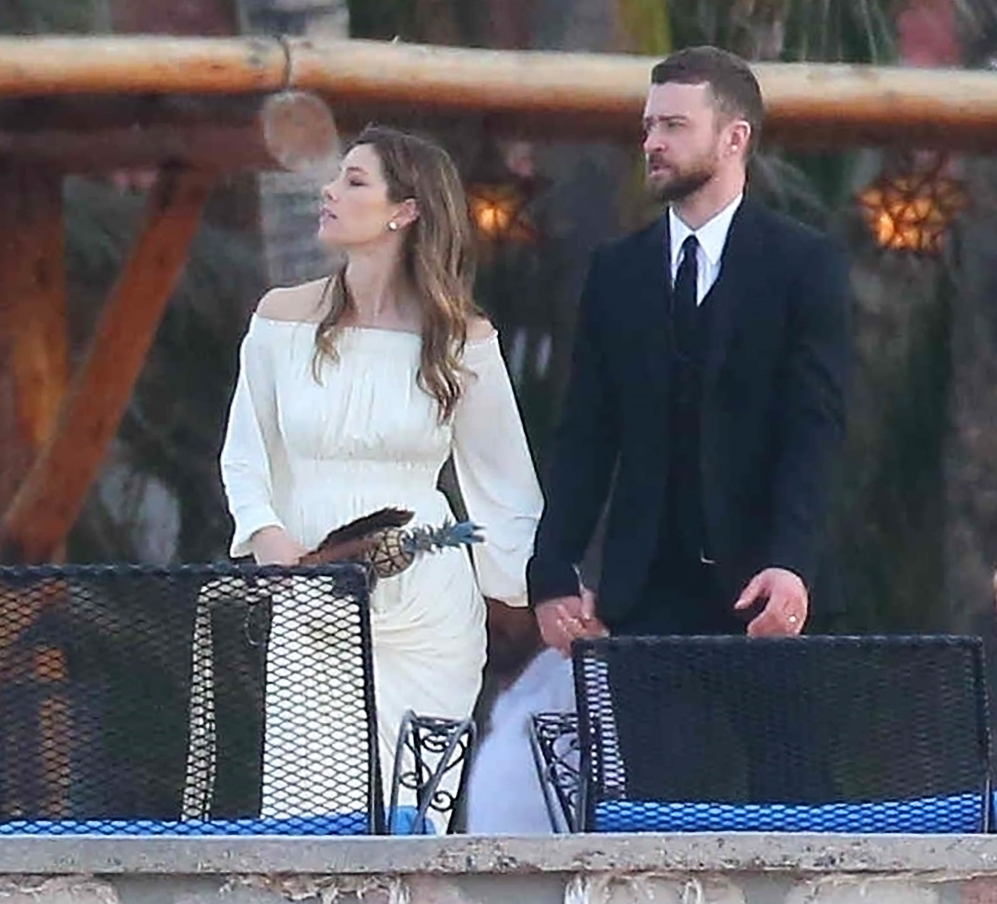 Jessica Biel, Justin Timberlake in Mexico for Brother's Wedding Pics