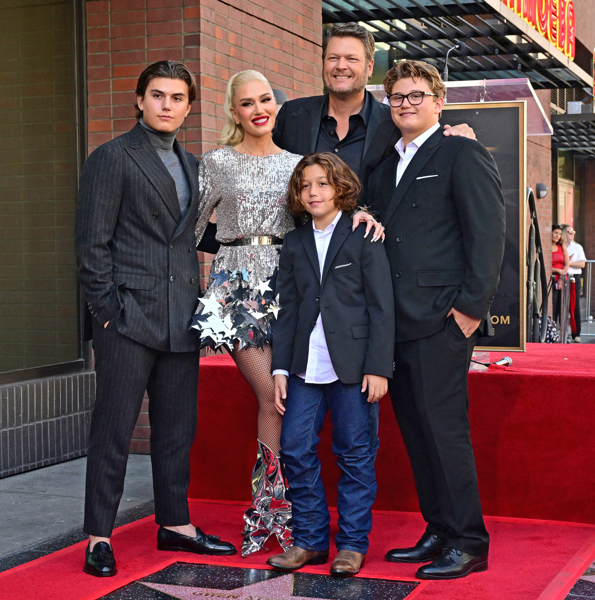 See Gwen Stefani and Blake Shelton’s Christmas Card With Her 3 Sons