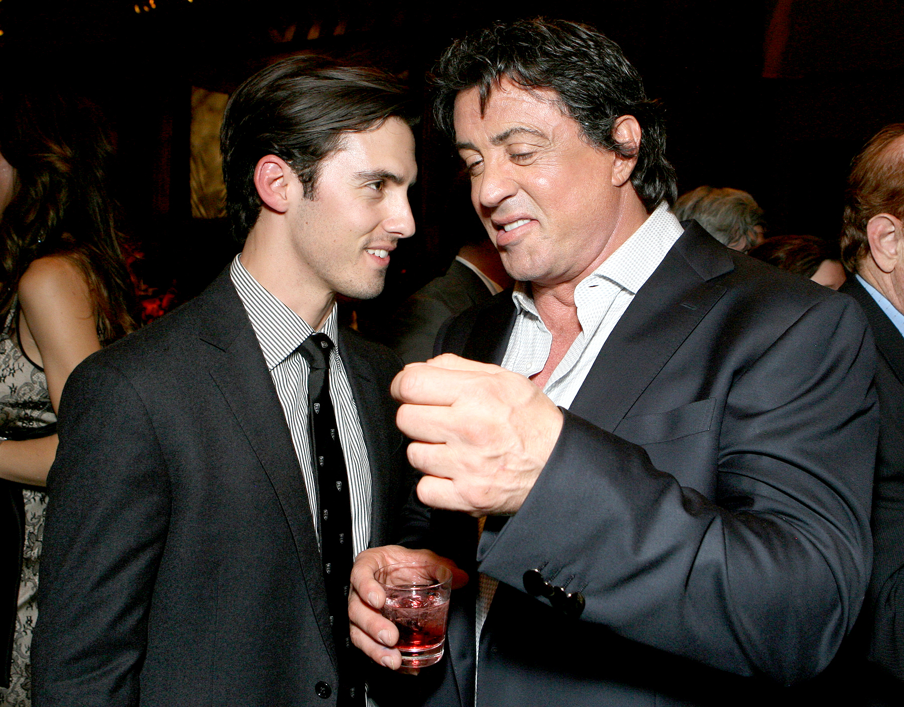 Sylvester Stallone Reunites With Milo Ventimiglia on 'This Is Us' Set