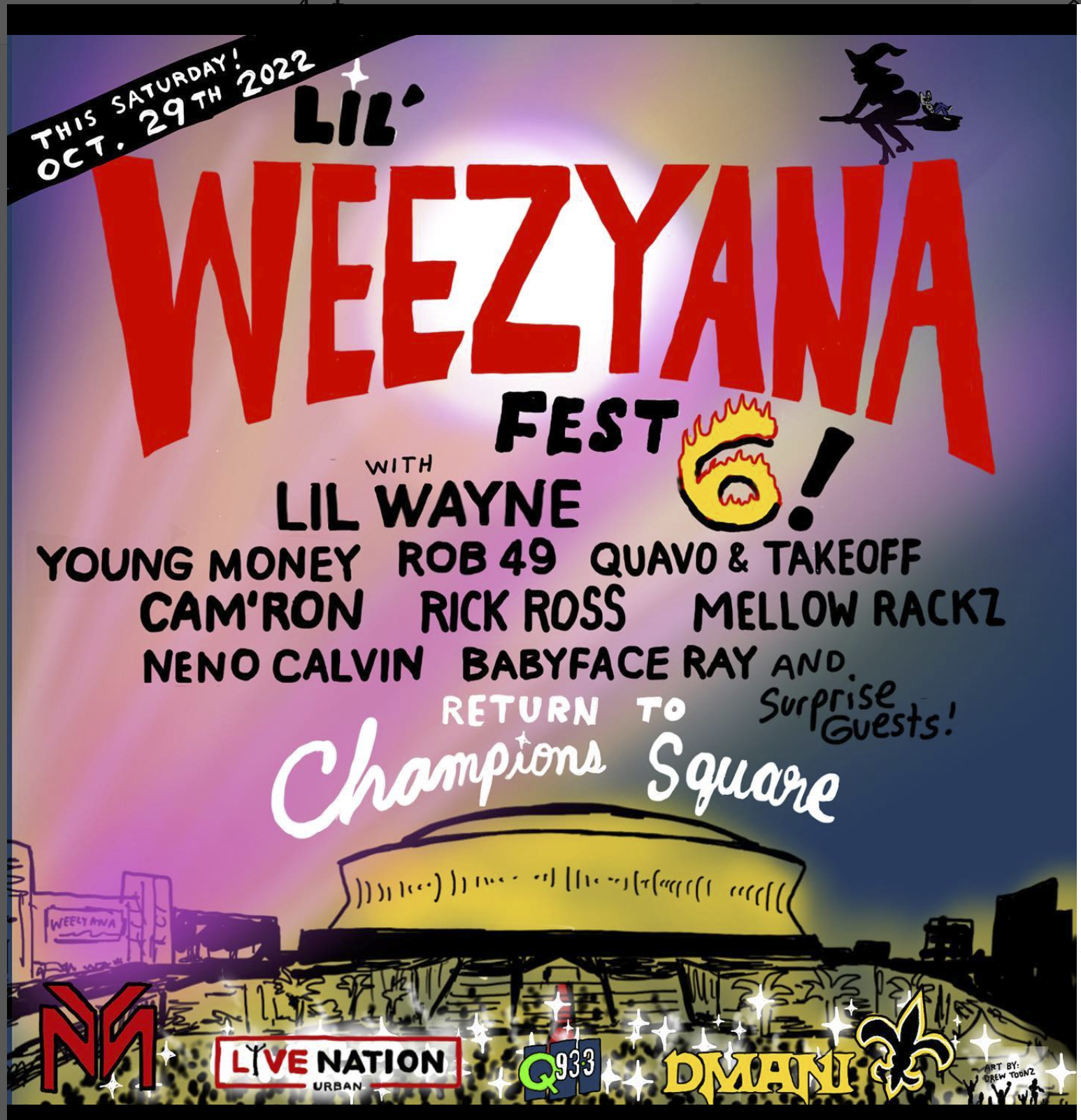 Lil Wayne Reveals New Lineup For 2022 Lil Weezyana Fest
