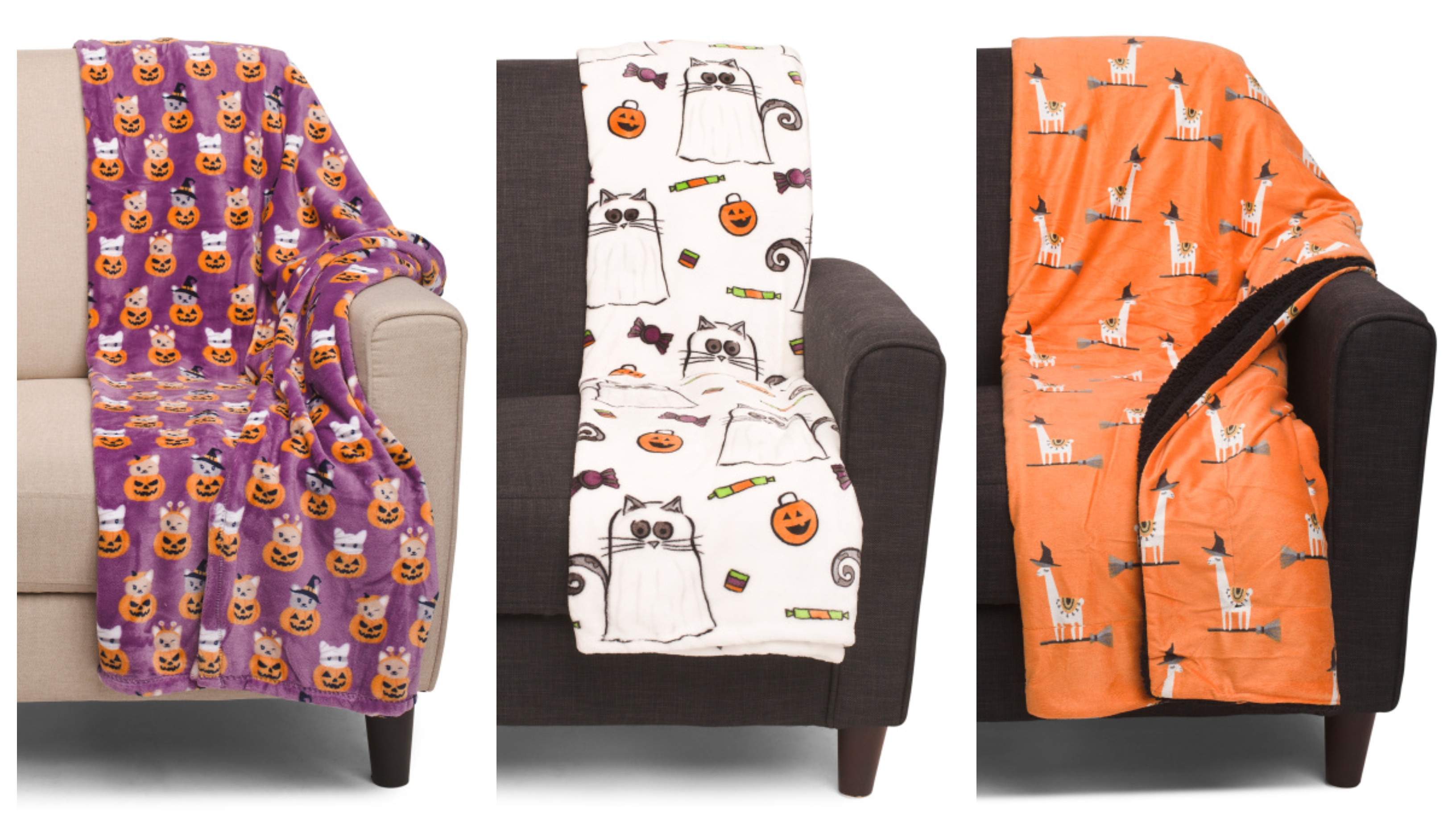 TJ Maxx Halloween Throw Blankets only 1317 Shipped! Wear It For Less