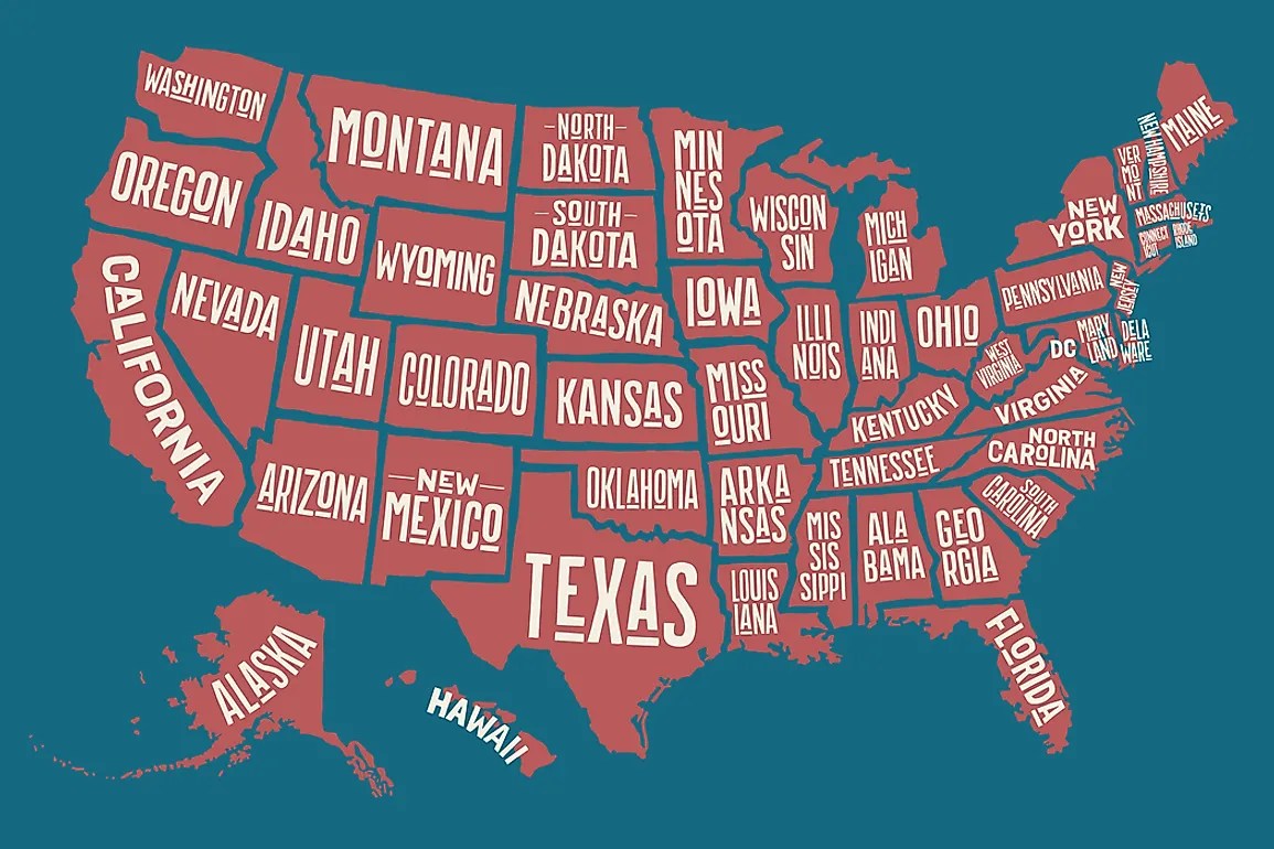 The Singly Landlocked States Of The United States WorldAtlas