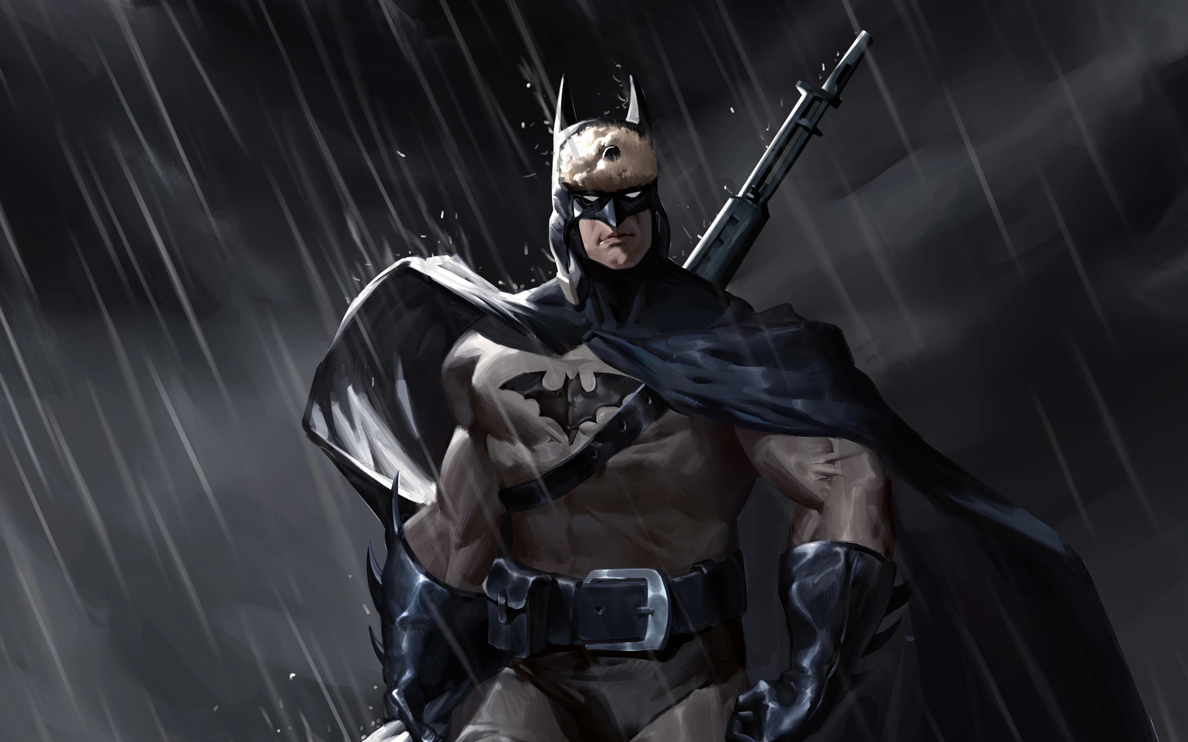 Batman en la lluvia Fondo de pantalla 4k Ultra HD ID4923