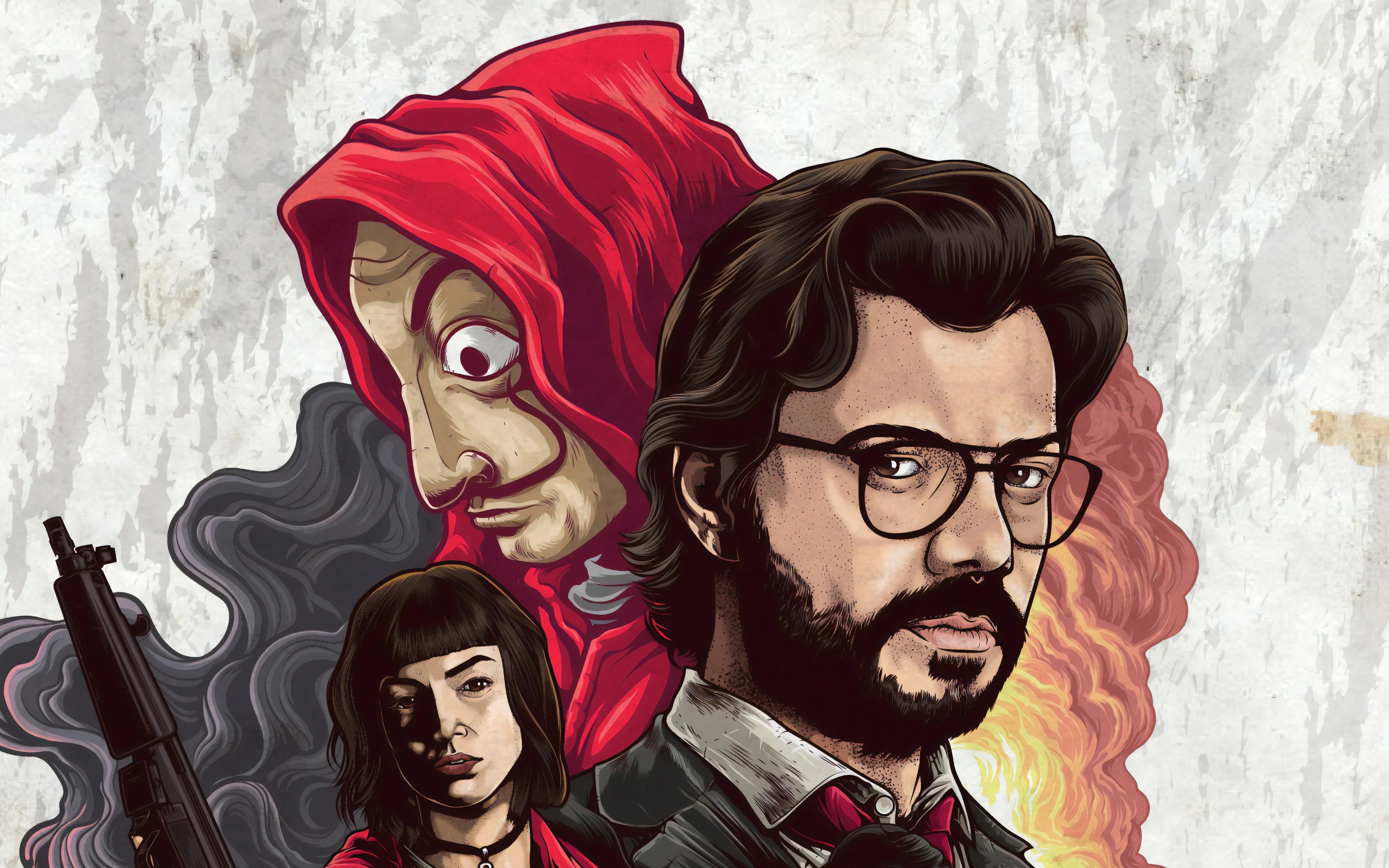 La casa de papel fanart Fondo de pantalla 4k Ultra HD ID4162