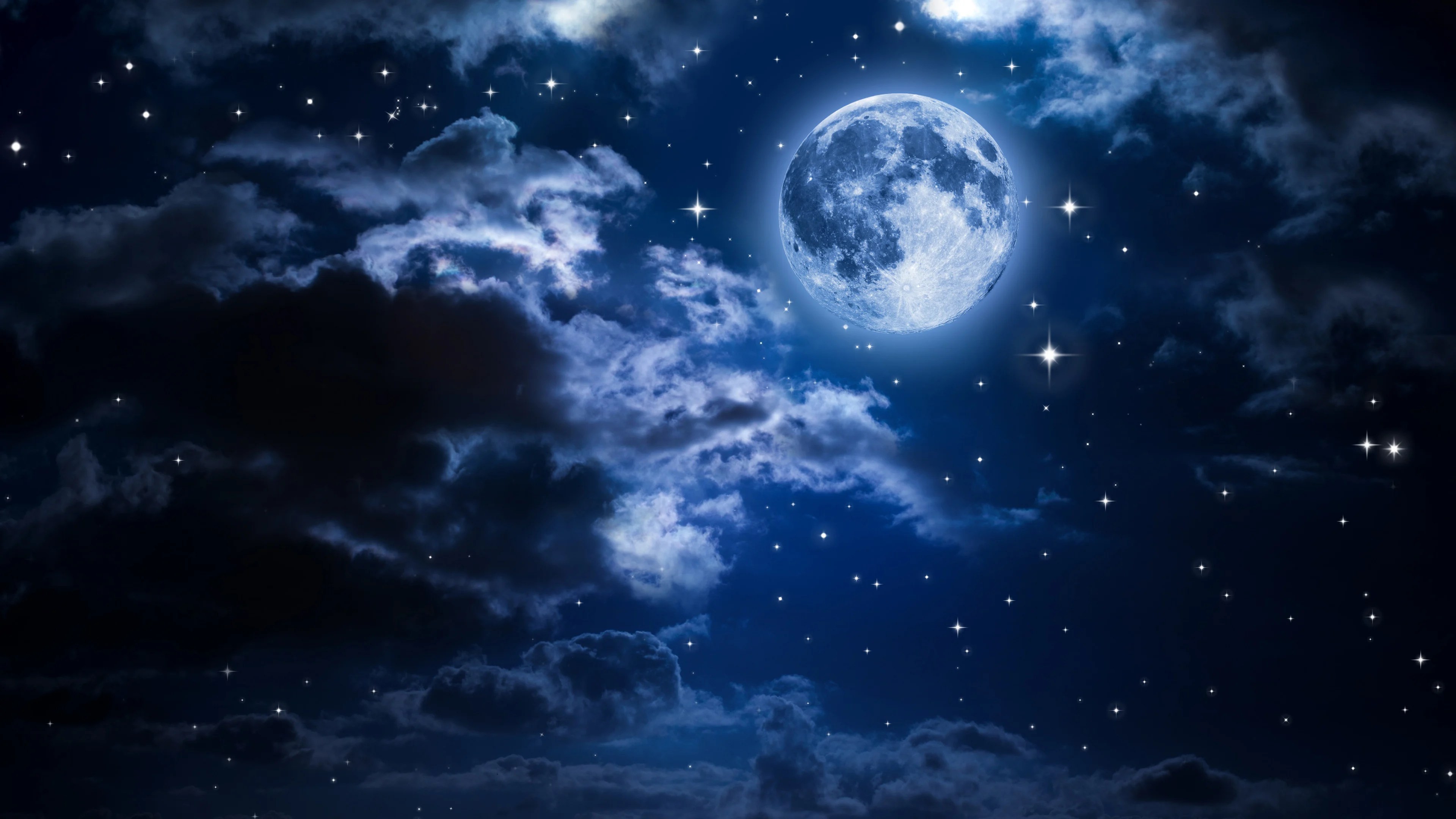 La luna en las nubes Fondo de pantalla 4k Ultra HD ID6269