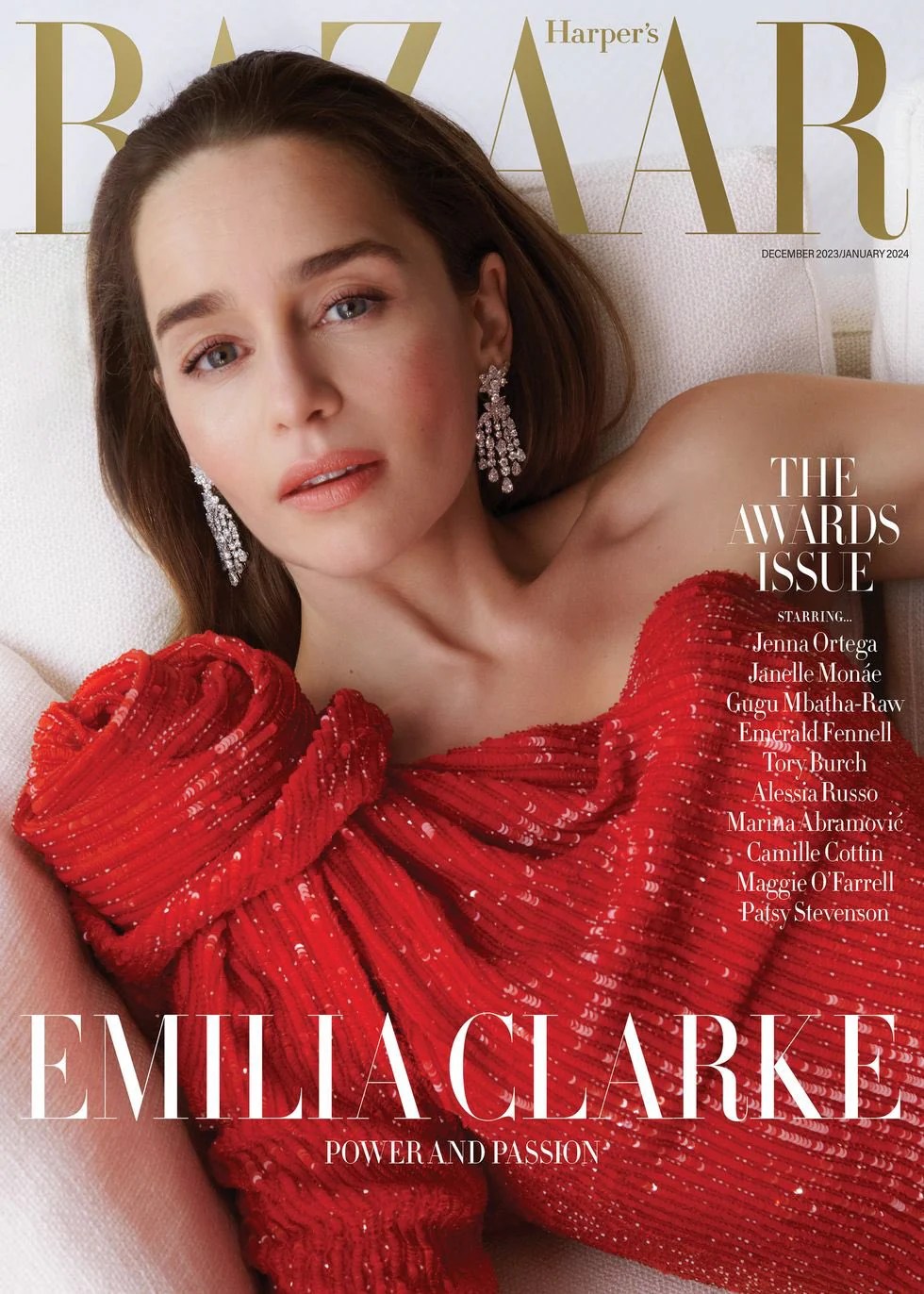 Emilia Clarke for Harper's Bazaar UK December 2023/January 2024 Jenn