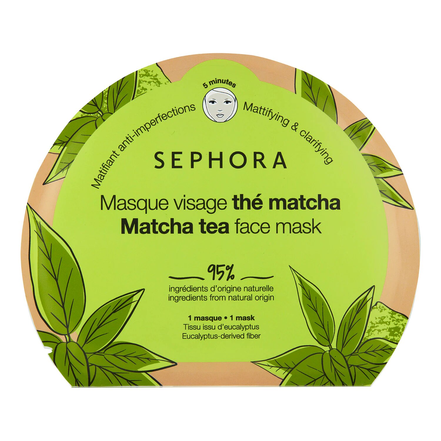 Masque Visage Tissu Matifiant The Macha Sephora Collection Youreleganceshop
